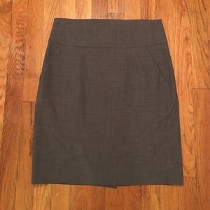 Grey Banana Republic Pencil Suit Skirt